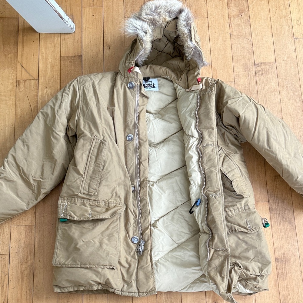 Vintage Woolrich Arctic Down Parka with Fur Hood